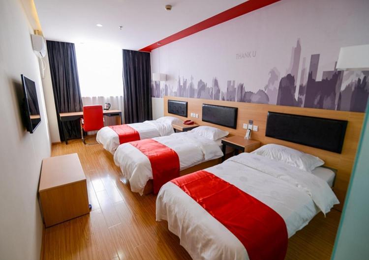 Thank Inn Chain Hotel sichuan luzhou longmatan district trade city Bagian luar foto