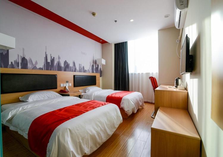 Thank Inn Chain Hotel sichuan luzhou longmatan district trade city Bagian luar foto